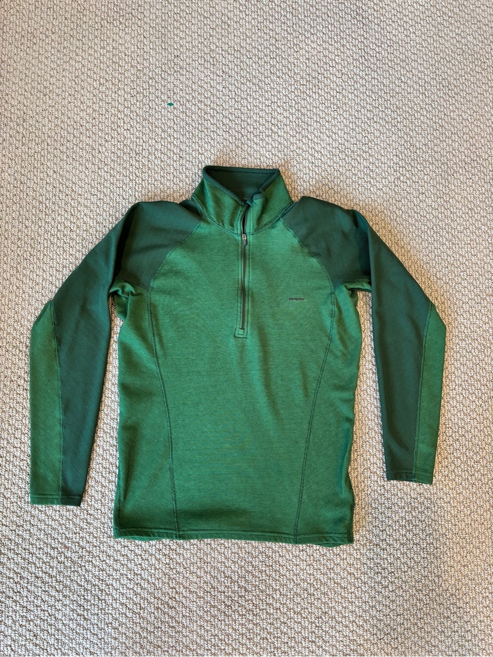 Patagonia Green Half-Zip Performance Pullover